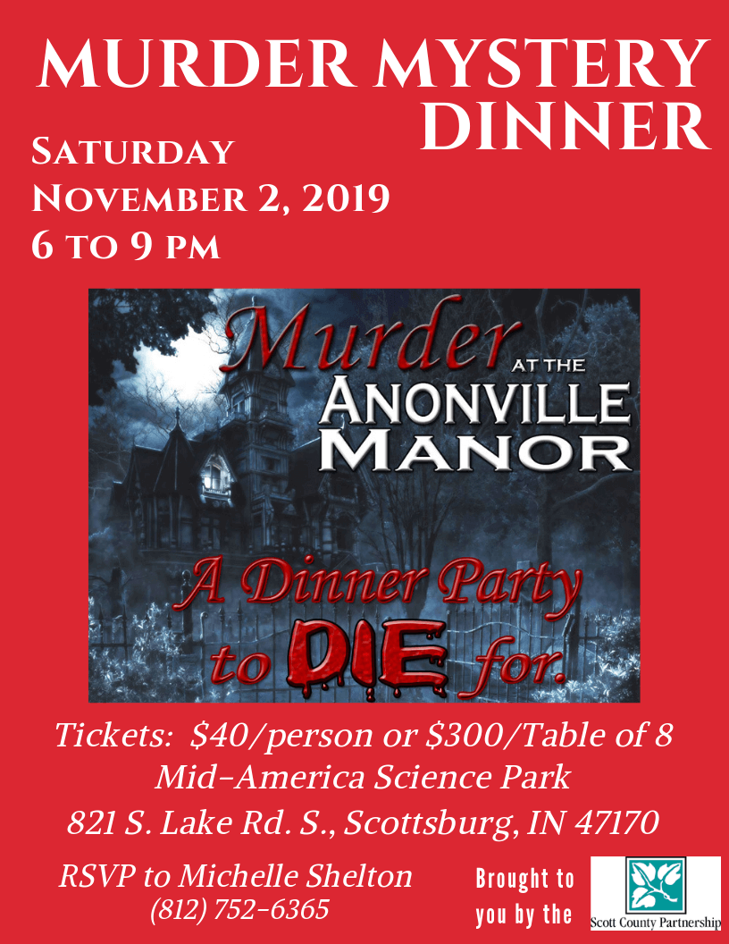 Murder Mystery Dinner - Nov 2 (SOLD OUT)